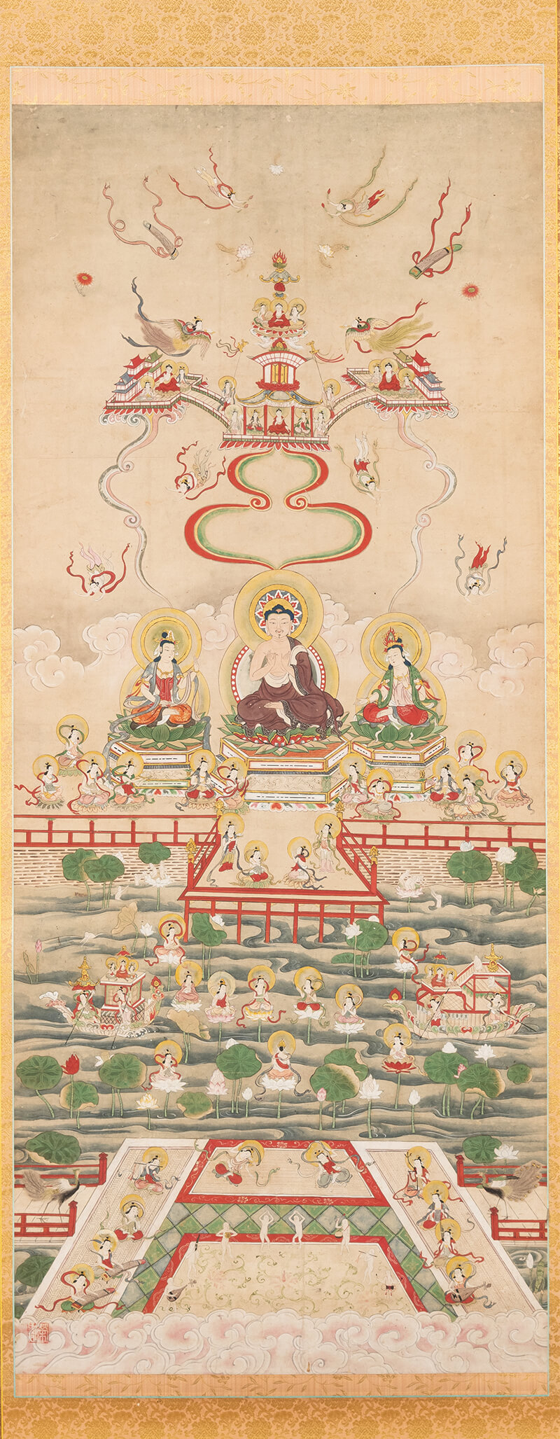 観無量寿経変相図画像
