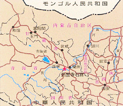 炳霊寺周辺地図