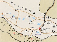 ラサ周辺地図