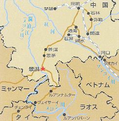 景洪周辺地図