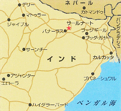 サルナート周辺地図