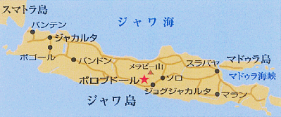 ボロブドール周辺地図