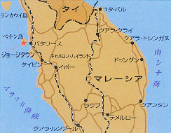 ジョージタウン周辺地図