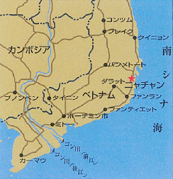 ニャチャン周辺地図